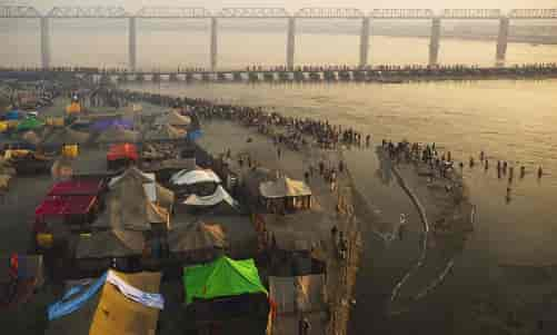 Ariel view of Prayagraj