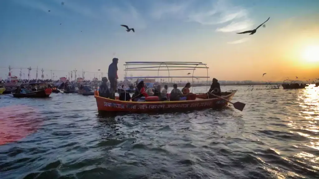 Boating at Triveni Sangam Prayagraj