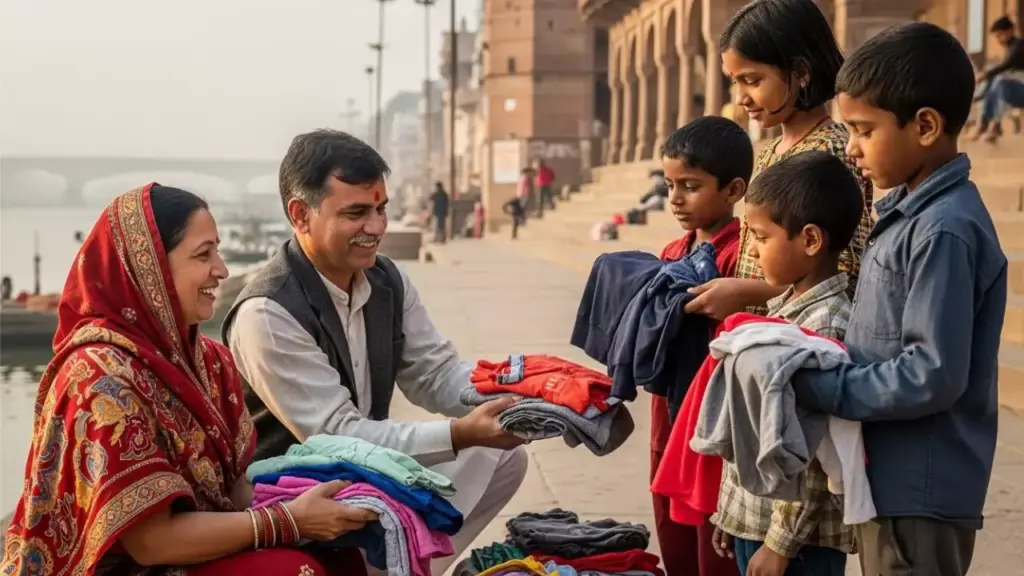 Pancha Theertha Shrardham in Kashi